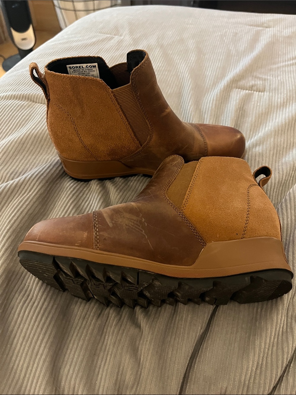 Sorel Brown Chelsea Ankle Boots